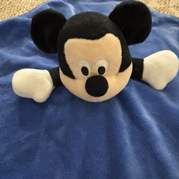 Disney Other - Disney Baby Mickey Mouse Blue Lovey Security Blanket Plush Blankey
